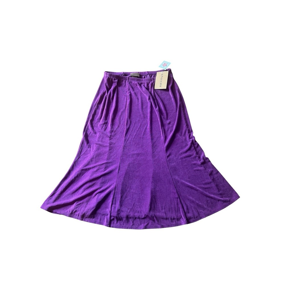 Choices Skirt Size M Vibrant Purple Hue, an Elastic Waist Band